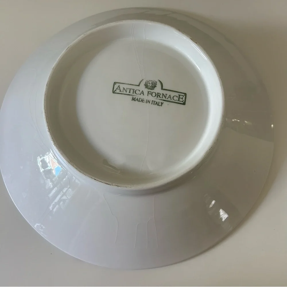 Antica Fornace Lagoon Italian Fish Ceramic 13' Serving Bowl